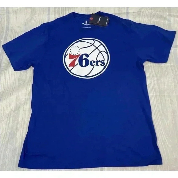 NEW Fanatics Men’s Philadelphia 76ers Joel Embiid #21 Jersey T Shirt Size L NBA - Picture 13 of 15